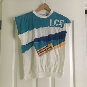 Vintage Striped Muscle Tank Top